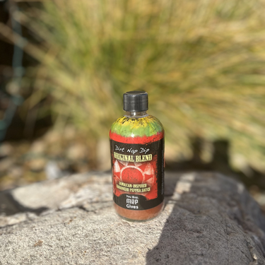 Dirt Nap Dip Original Blend Hot Sauce | 8 oz. Bottle | Jamaican-Inspired | You Buy, We Give 100% | Mystic Rhoads Productions